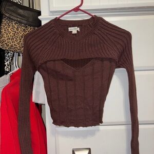 Aeropostale Mauve Knit Sweater
